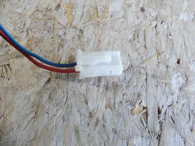 Mercedes White 2 Pin 2 Wire Connector 22054555283